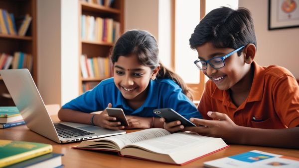 eSchool ERP student portal for accessing assignments, grades and learning content anytime