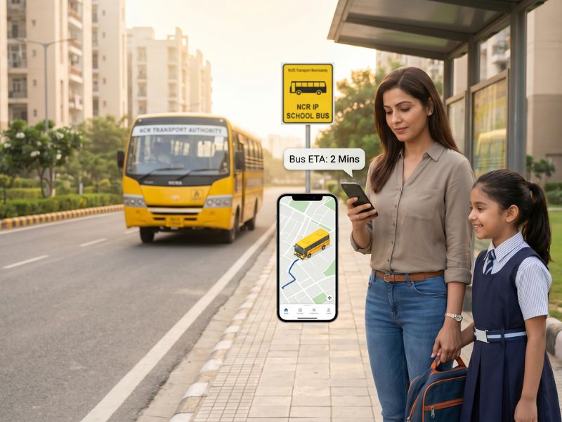 Real-time-GPS-tracking-across-all-sectors-school-bus