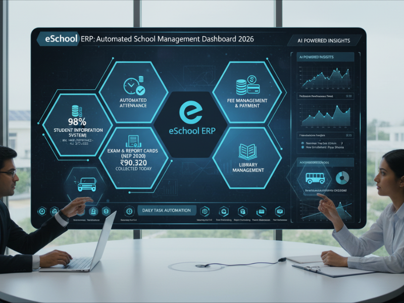 eSchool-ERP-dashboard-showing-automated-school-management-modules-for-2026